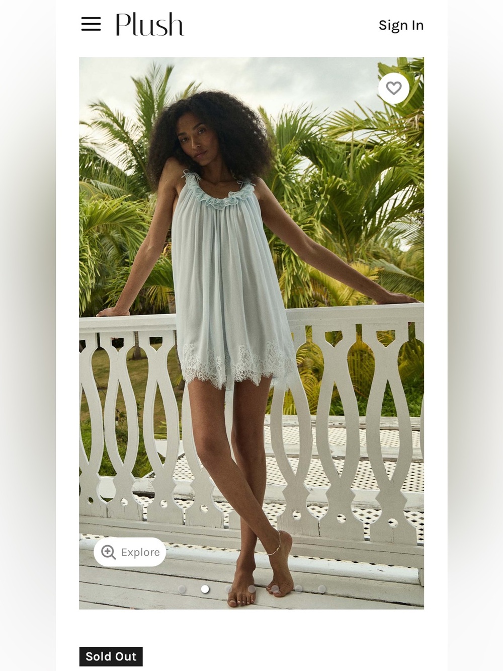 NWT Doen Cecilia dress small Alice Blue